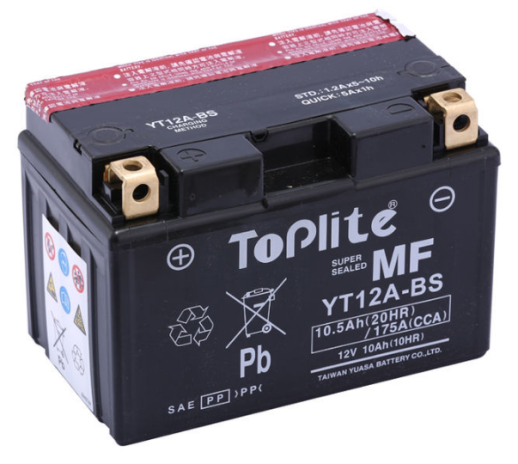 Акумулятор TOPLITE YT12A-BS 