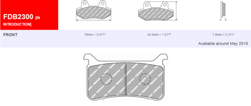 Гальмівні колодки FERODO FDB2300ST