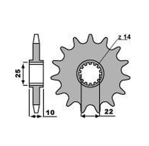 Приводная звезда TM 250/292/300/400/450/530/660 '01-'17 GROSSKOPF 207012G