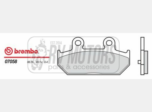 Гальмівні колодки BREMBO BRM 07058XS