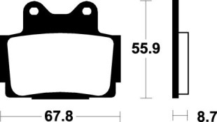 Тормозные колодки SBS 570LS