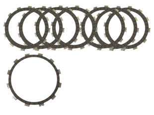 Фрикционные диски сцепления YAMAHA YFZ 450 '04-'14, YFM700R RAPTOR '06-'14, FZ8 '11-'15 (EBS2364)  BRONCO AT-03657C
