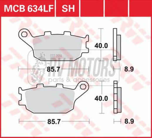 Гальмівні колодки TRW LUCAS MCB634