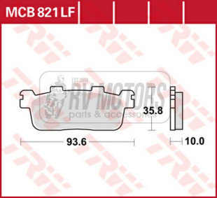 Тормозные колодки TRW LUCAS MCB821