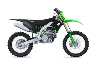 Комплект пластика UFO KAWASAKI KXF 250 '21, KXF 450 '19-21 (чёрный/зелёный) KAKIT228111