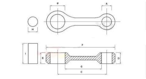 Шатун HONDA CR 125 (81-84), RM 125 (84-86) HOT RODS HR 8162