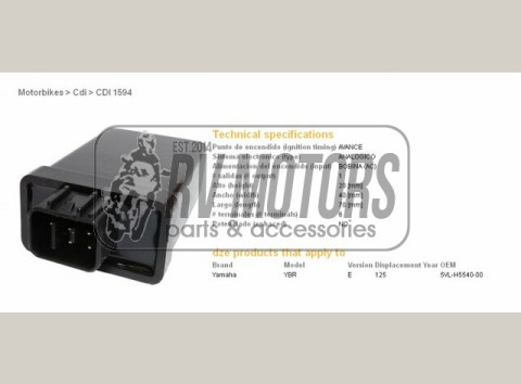 Коммутатор YAMAHA YBR125 DZE ELEKTRYKA 1594-01