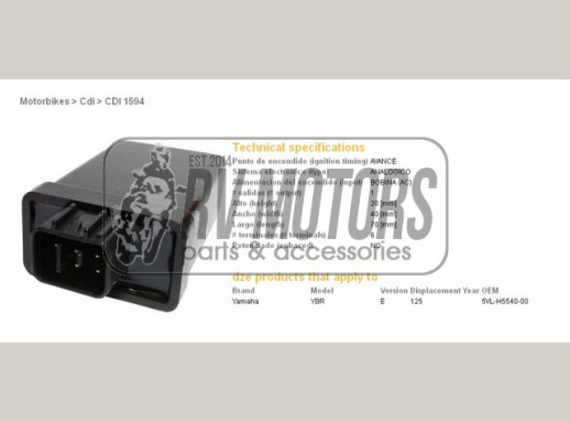 Комутатор YAMAHA YBR125 DZE ELEKTRYKA 1594-01