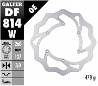Тормозной диск передний BETA RR 250/300/350 '12-, RR 390/400/430/450/450/498 '14-, XTRAINER 250/300 '15 (260X127X3MM)  GALFER  DF814W