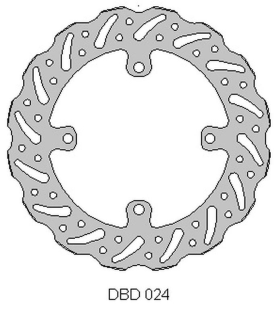 Тормозной диск передний SUZUKI RMZ 250 '07-21, RMZ 450 '05-21, RMX450 '10-19, (250X118X3MM) (4X9,5MM) (NG1048X) DELTA BRAKING ONL_DBD024G