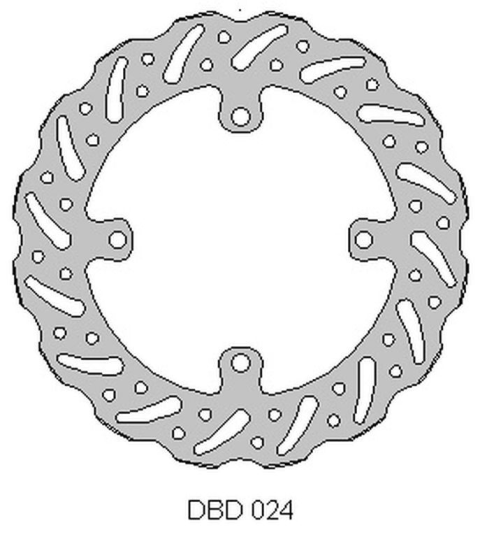 Тормозной диск передний  SUZUKI RMZ 250 '07-21, RMZ 450 '05-21, RMX450 '10-19,  (250X118X3MM) (4X9,5MM) (NG1048X)   DELTA BRAKING  ONL_DBD024G