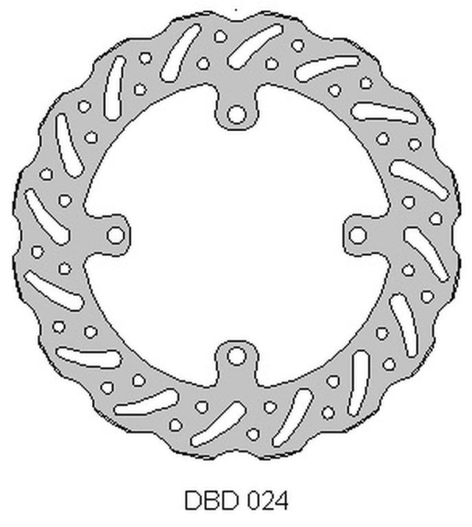 Тормозной диск передний  SUZUKI RMZ 250 '07-21, RMZ 450 '05-21, RMX450 '10-19,  (250X118X3MM) (4X9,5MM) (NG1048X)   DELTA BRAKING  ONL_DBD024G
