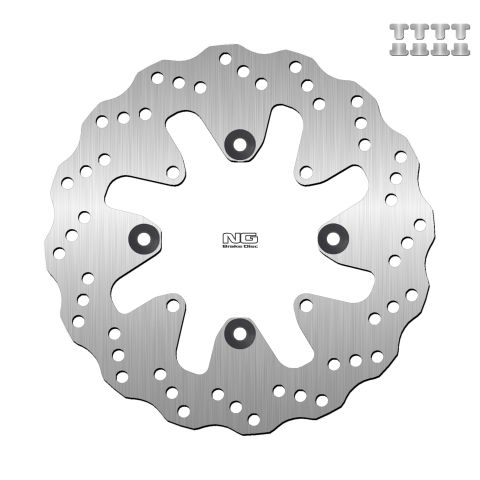 Тормозной диск задний  KAWASAKI VERSYS 650 '15-16 (250X100X4,5MM) (4X10,5MM)    NG NG1782X