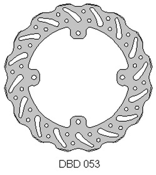 Тормозной диск задний HUSQVARNA TC 85 '14-20, KTM SX 85 '11-20, 250/350 FREERIDE '12-19, WAVE (210X110X3MM) (4X6,5MM) (NG1281) DELTA BRAKING ONL_DBD053G