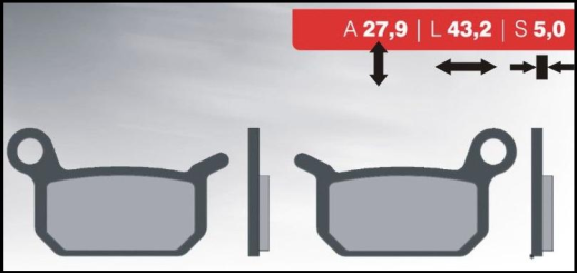 Гальмівні колодки BRENTA FT 3032 (FA325)