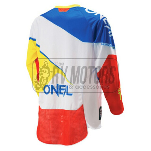 Джерсі O'Neal Hardwear Flow синій/білий/червоний
