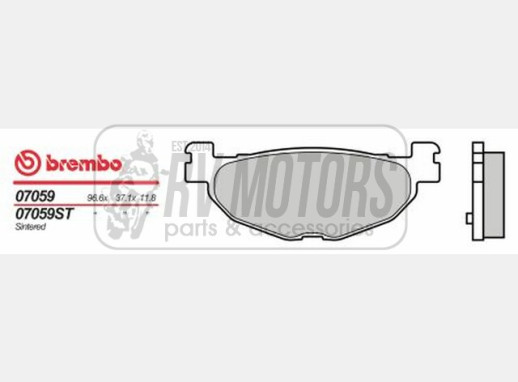 Гальмівні колодки BREMBO BRM 07059