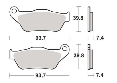 Гальмівні колодки SBS 194MS