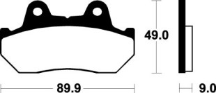 Тормозные колодки SBS 572LS