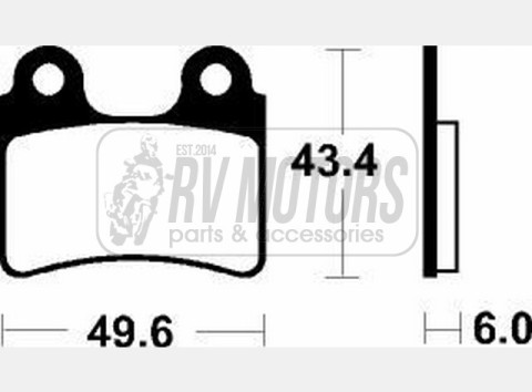 Тормозные колодки SBS 802HF
