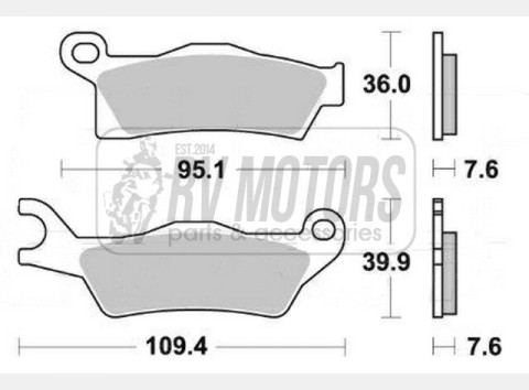 Тормозные колодки SBS 910SI