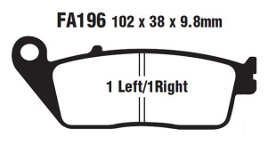 Тормозные колодки EBC SFA196HH