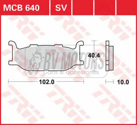 Тормозные колодки TRW LUCAS MCB640
