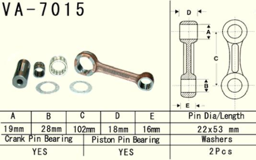 Шатун SUZUKI RM 125 (RM125) '99-'03 VESRAH VA-7015