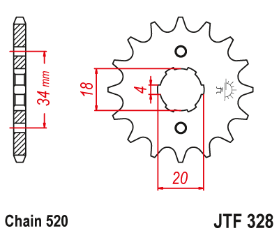 Привідна зірка JT JTF328.12 (PBR 273)