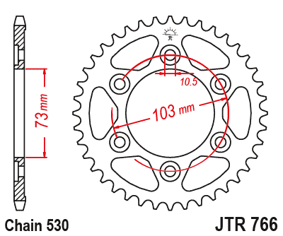 Привідна зірка JT JTR766.43 (PBR 4732)