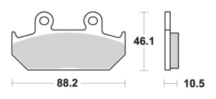 Тормозные колодки SBS 647HS (FA124/2)