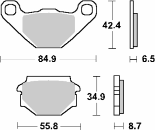 Тормозные колодки SBS 113HF (FA382)