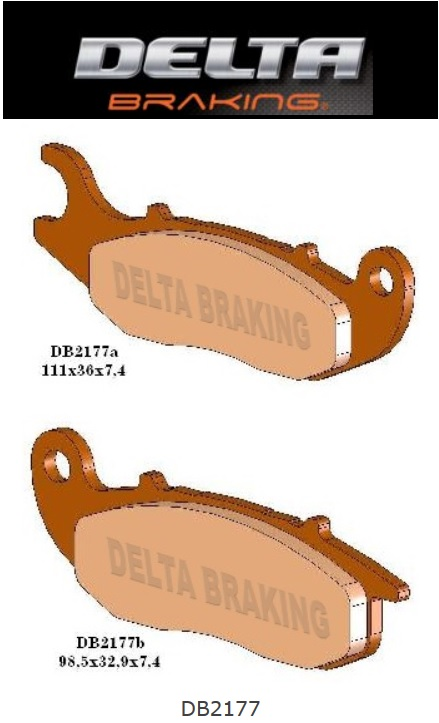 Колодки гальмівні DELTA BRAKING DB2177OR-D (FA465)