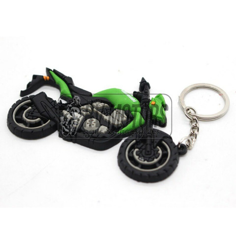 Брелок Kawasaki зеленый/черный 