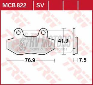 Тормозные колодки TRW LUCAS MCB822
