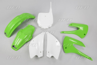 Комплект пластика UFO KAWASAKI KX 85 '01-'13 (зелёный/белый) (KA207E999) KAKIT207999