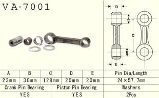 Шатун SUZUKI RM 250 (RM250) '89-'98 VESRAH VA-7001