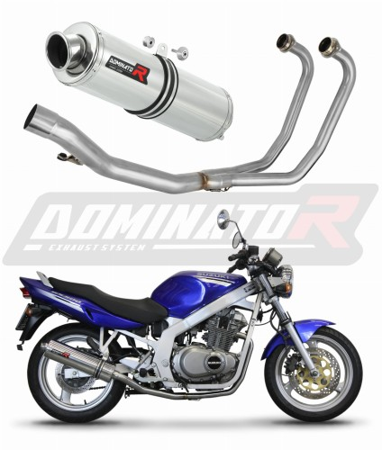 Полная система выхлопа Suzuki GS 500E 1989 - 2009 DOMINATOR круглый