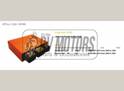 Комутатор HONDA TRX 450R 06-10 DZE ELEKTRYKA 10190-01