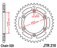 Приводная звезда JT JTR210.50SC