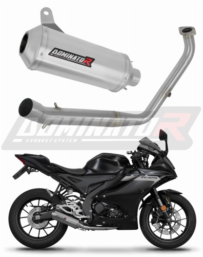 Полная система выхлопа Yamaha YZF R125 2021 - 2024 DOMINATOR овальный G2