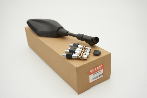 Зеркало YAMAHA MT 125 15-17, MT-03 320 16-17, MT 07 700 14-16, MT 09 900 13-15, MT 10 16-17 левое BIKETEC (OEM 1RC-26280-00) BTMIRY518L