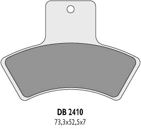 Тормозные колодки DELTA BRAKING DB2410OR-D (FA270)