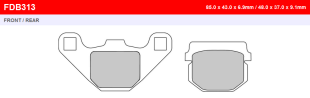 Тормозные колодки FERODO FDB313SG