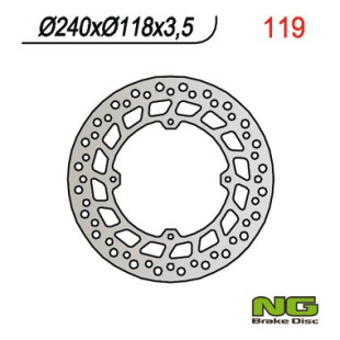 Тормозной диск NG передний HONDA CRM 125, XLR 125, XR 250/600 (240x118x3,5) NG119
