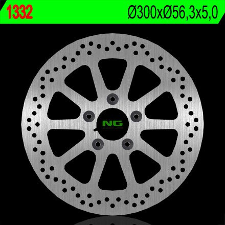 Тормозной диск NG задний HARLEY DAVIDSON V-ROD 1130/1250 '06-'15 (300X56,3X5) (5X10,5MM) NG1332