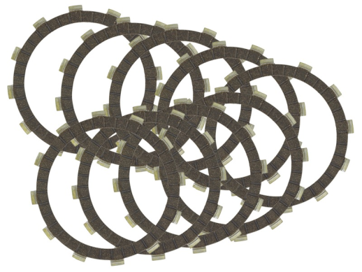 Фрикционные диски сцепления APRILIA RSV 1000 MILLE '00-02, R / FACTORY '04-08, SP '99-00, TUONO R '02-06, SL 1000 FALCO '00-04 (EBS6680)  PSYCHIC MC-03996C