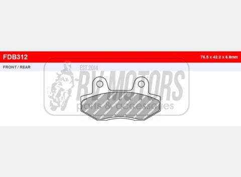 Тормозные колодки FERODO FDB312P