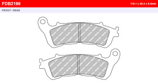 Тормозные колодки FERODO FDB2196AG