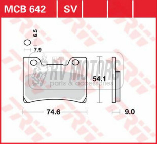 Тормозные колодки TRW LUCAS MCB642SV